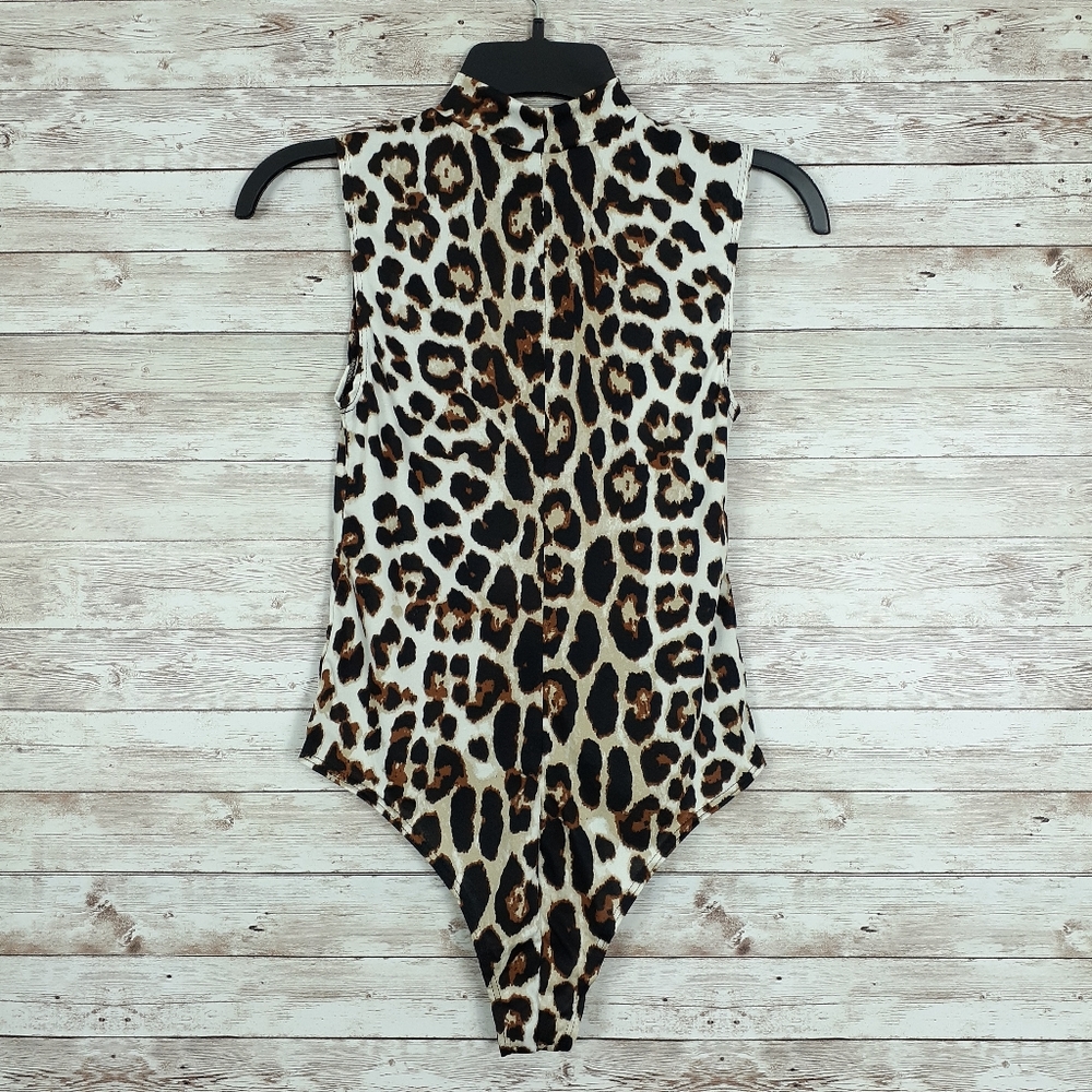 Urban Rose Sleeveless Mock Neck Bodysuit 33 - Picture 2 of 4